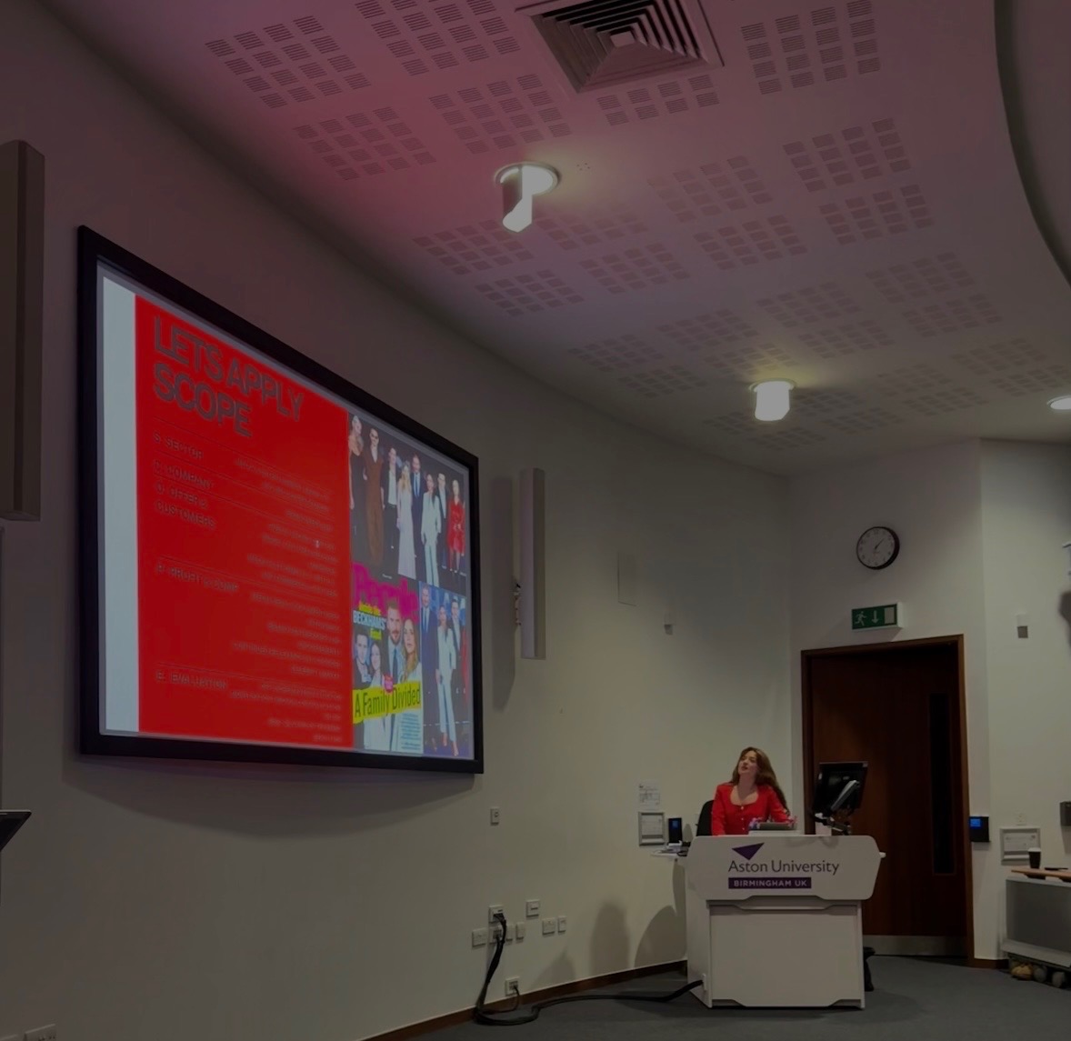YourLegalLadder founder, Hollie Gould, running a commercial awareness session at Aston Law School